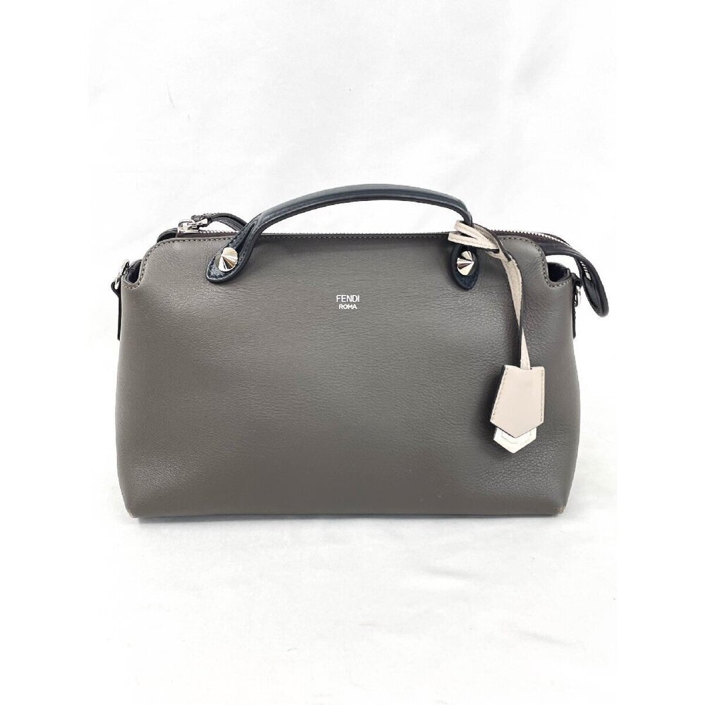 Fendi BY THE WAY Handbag Shoulder Bag Gray
